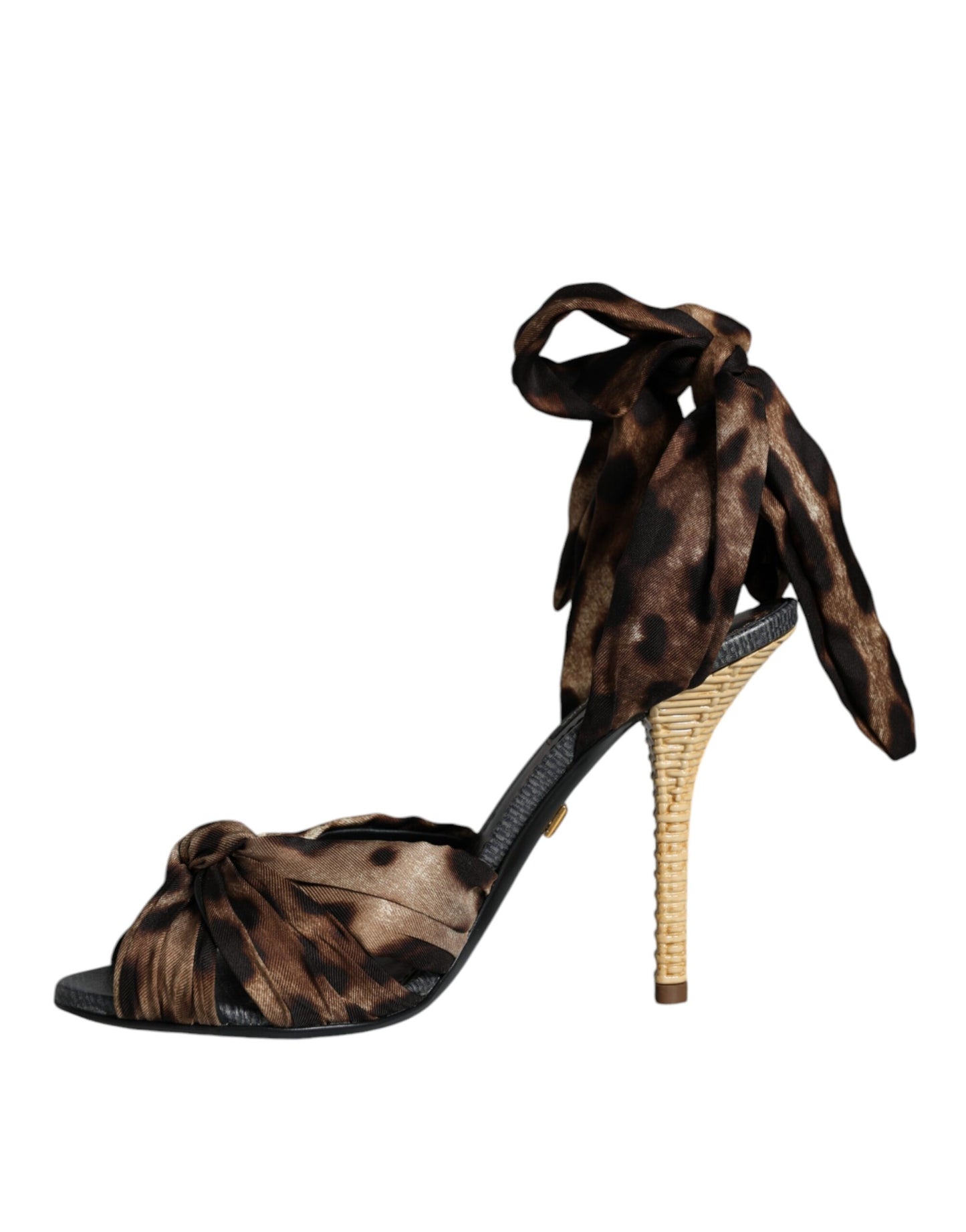 Dolce & Gabbana Braun Leopard Keira Heels Sandalen Schuhe