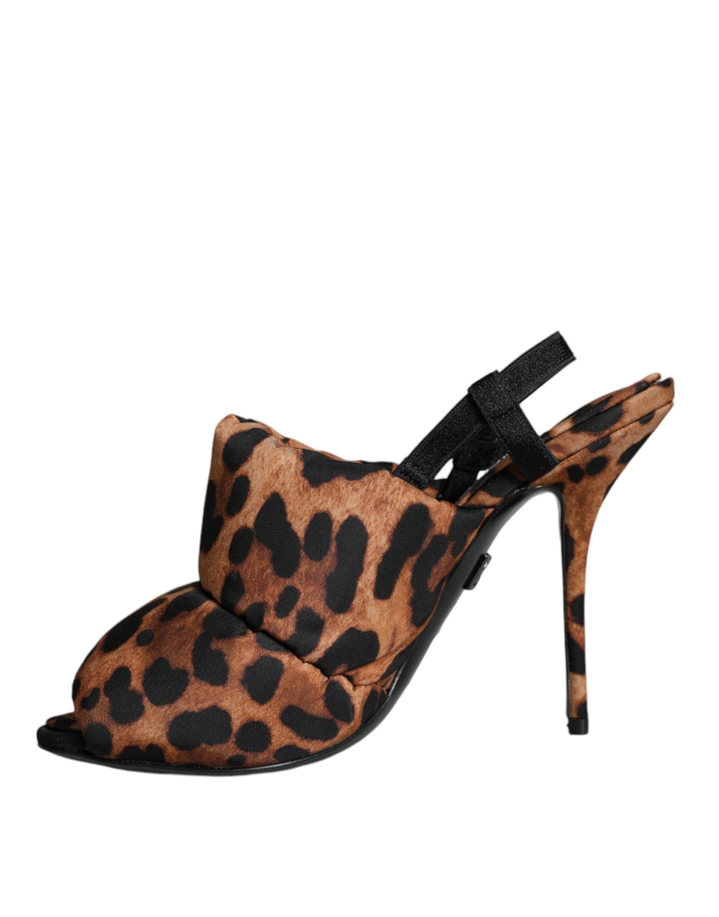 Dolce & Gabbana Braun Leopard Keira Slingback Sandalen Schuhe