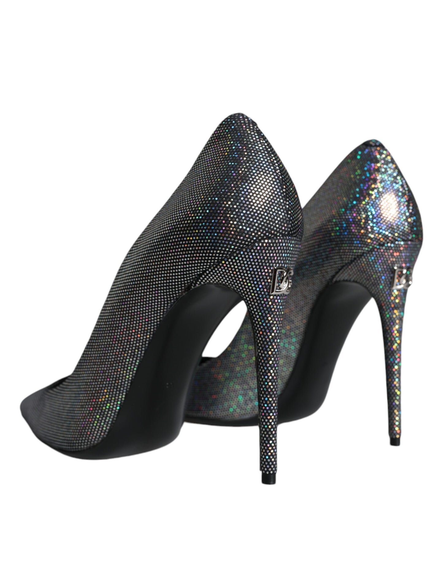 Dolce & Gabbana Multicolor Strass Leder Heels Pumps Schuhe