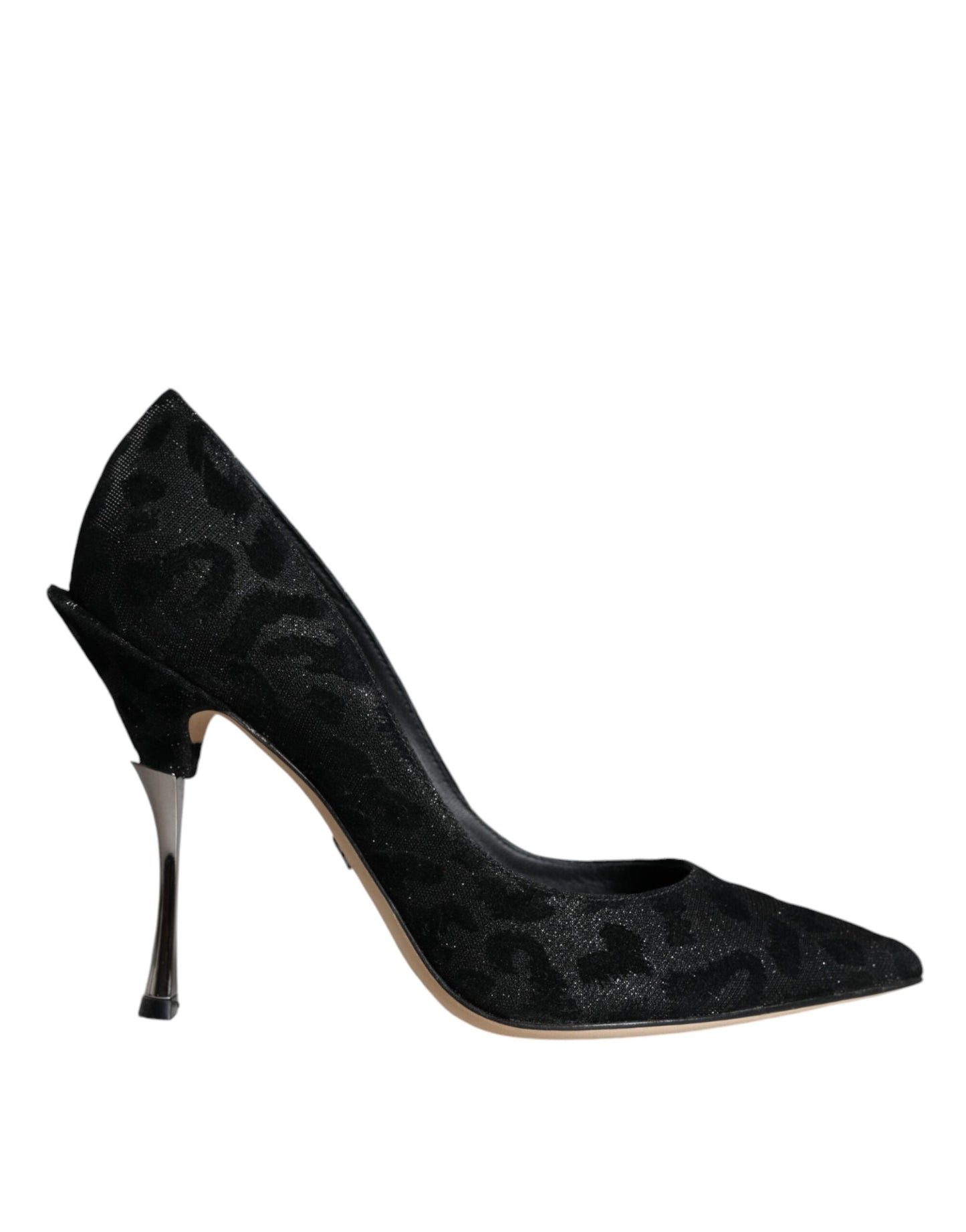 Dolce & Gabbana Schwarz Leopard Lurex High Heels Pumps Schuhe