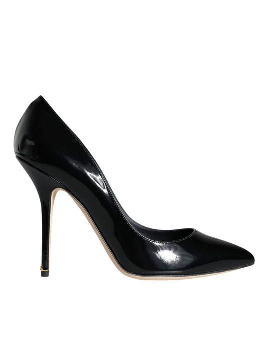 Dolce & Gabbana Schwarz Lackleder Bellucci Pumps Heels Schuhe