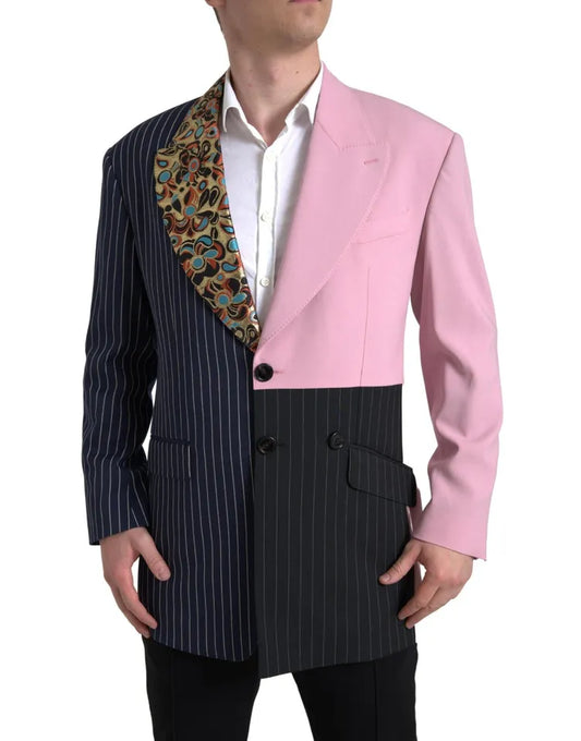 Dolce &amp; Gabbana Multicolor Patchwork Single Breasted Blazer