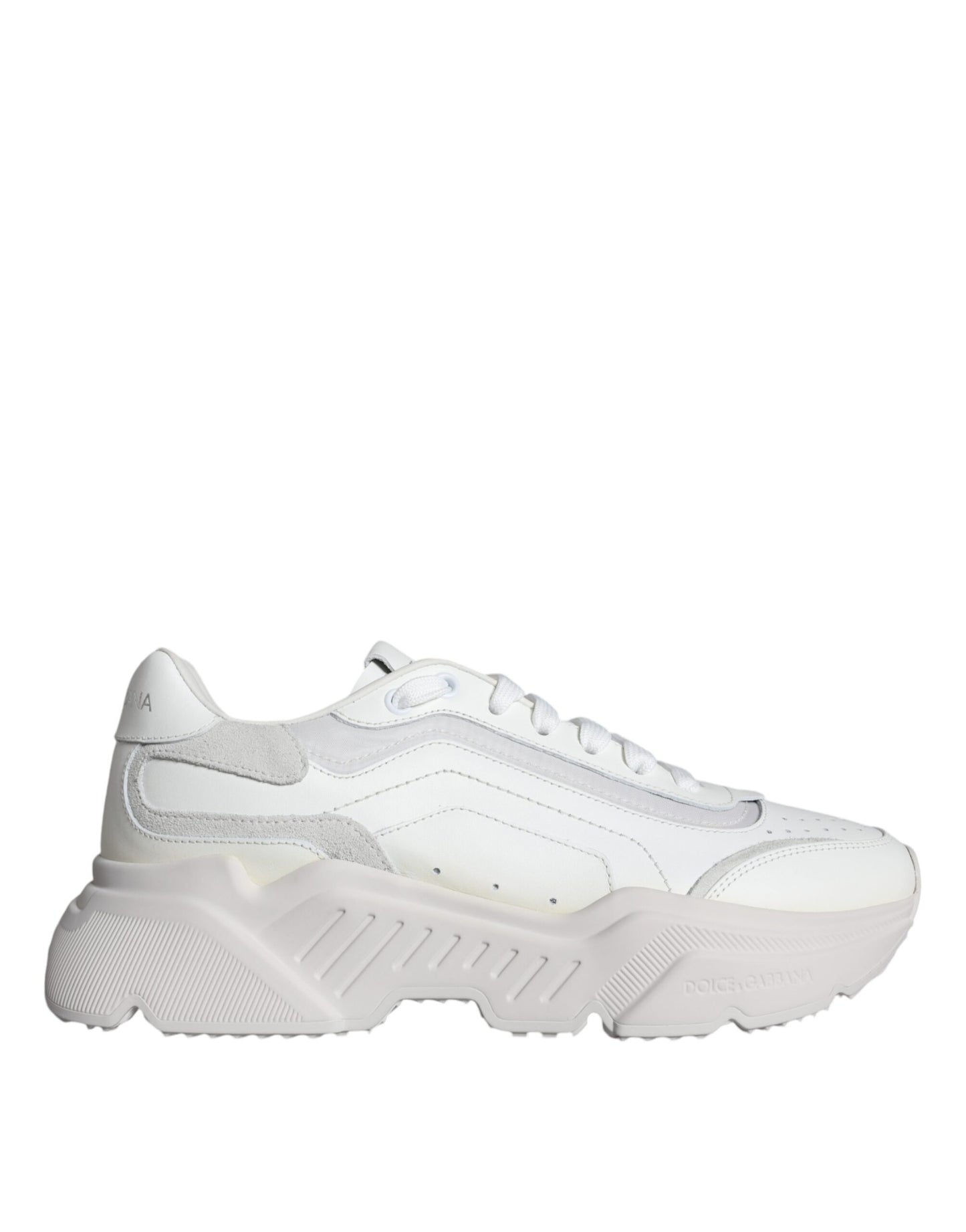 Dolce &amp; Gabbana White DAYMASTER Calf Leather Sneakers Shoes