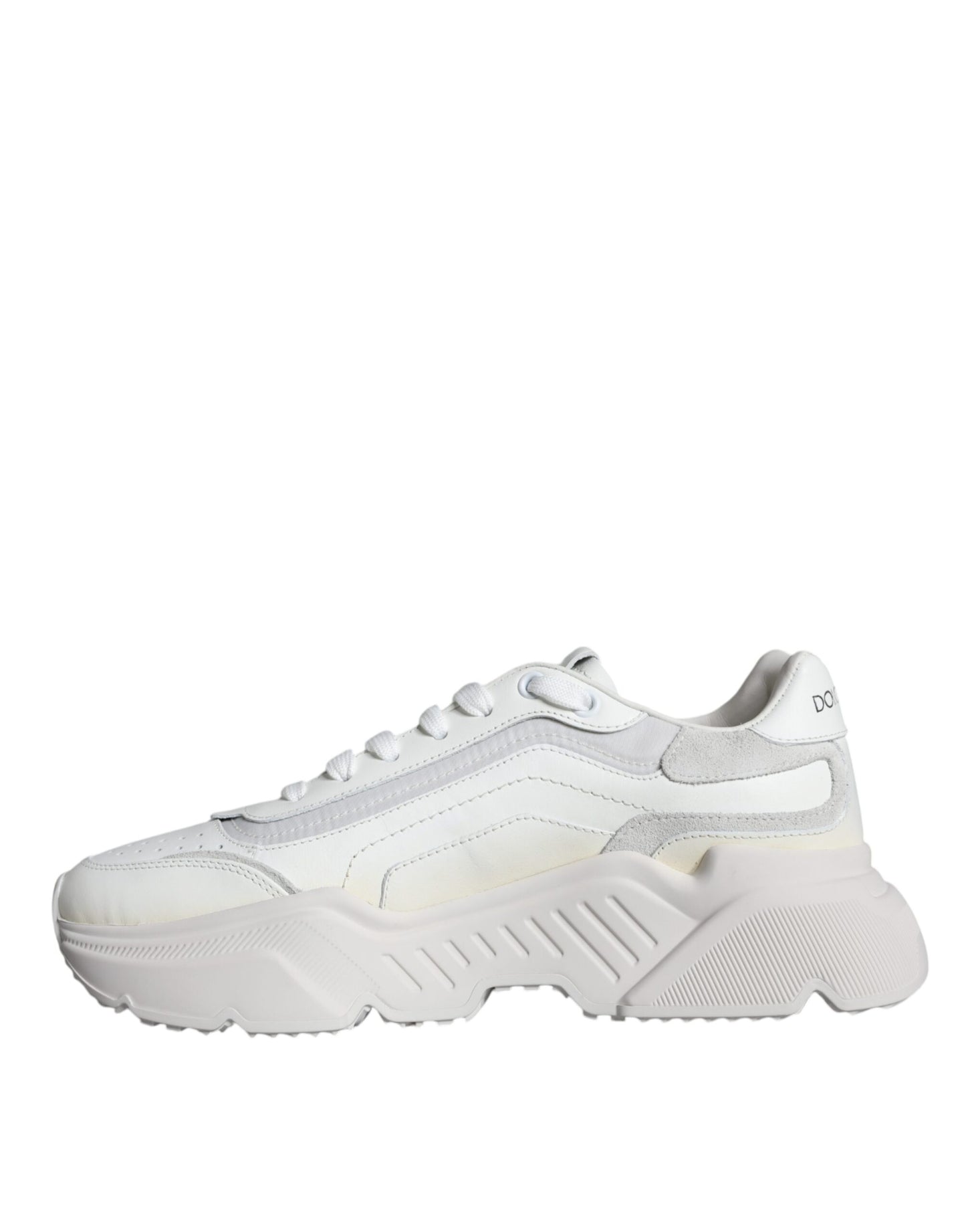 Dolce &amp; Gabbana White DAYMASTER Calf Leather Sneakers Shoes