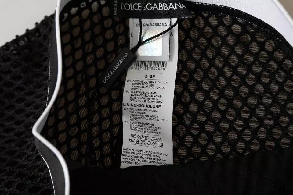 Dolce & Gabbana Schwarz Baumwolle Stretch Frauen Radfahren Unterwäsche