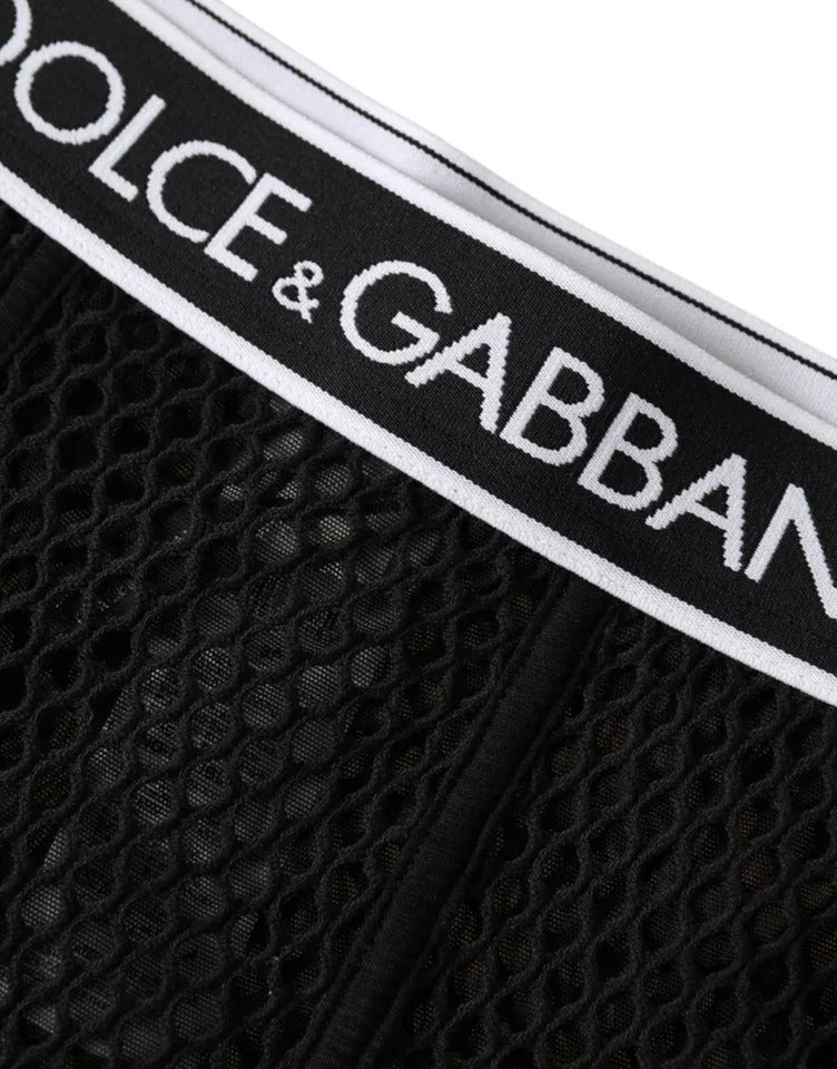 Dolce & Gabbana Schwarz Baumwolle Stretch Frauen Radfahren Unterwäsche