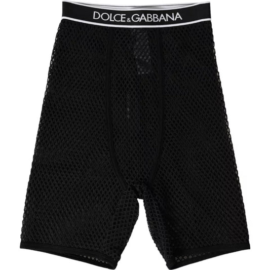 Dolce & Gabbana Schwarz Baumwolle Stretch Frauen Radfahren Unterwäsche