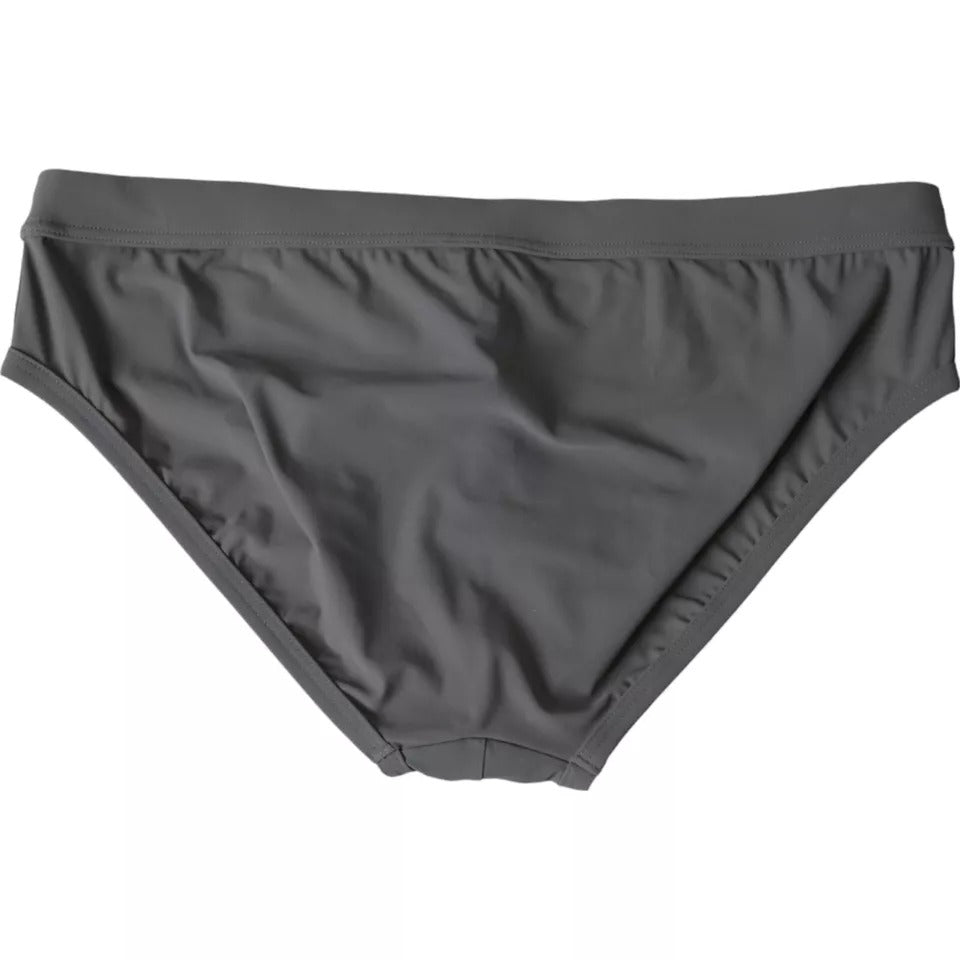 Dolce & Gabbana Dunkelgraue DG Logo Beachwear Brief Bademode Männer