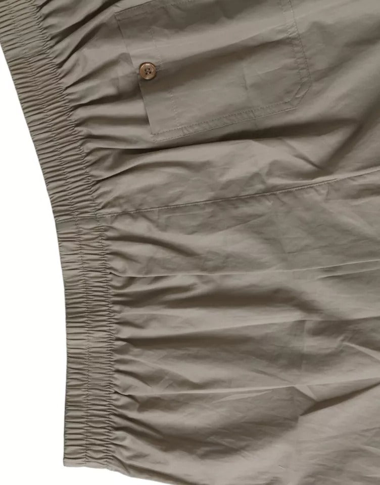 Dolce & Gabbana Brown Cotton Regular Boxershorts Unterwäsche