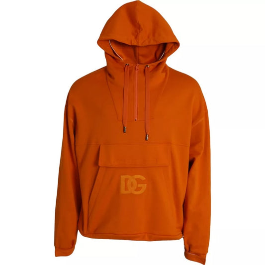 Dolce & Gabbana Orange Kapuzenpullover Pullover Sweater