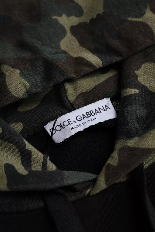 Dolce &amp; Gabbana musta naamiointi hupullinen paita