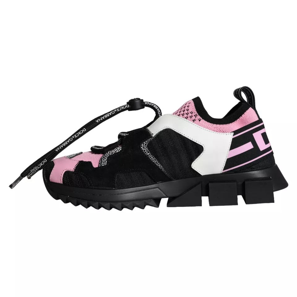 Dolce &amp; Gabbana Mustat Pink Mesh Sorrento Trekking Sneakers -kengät