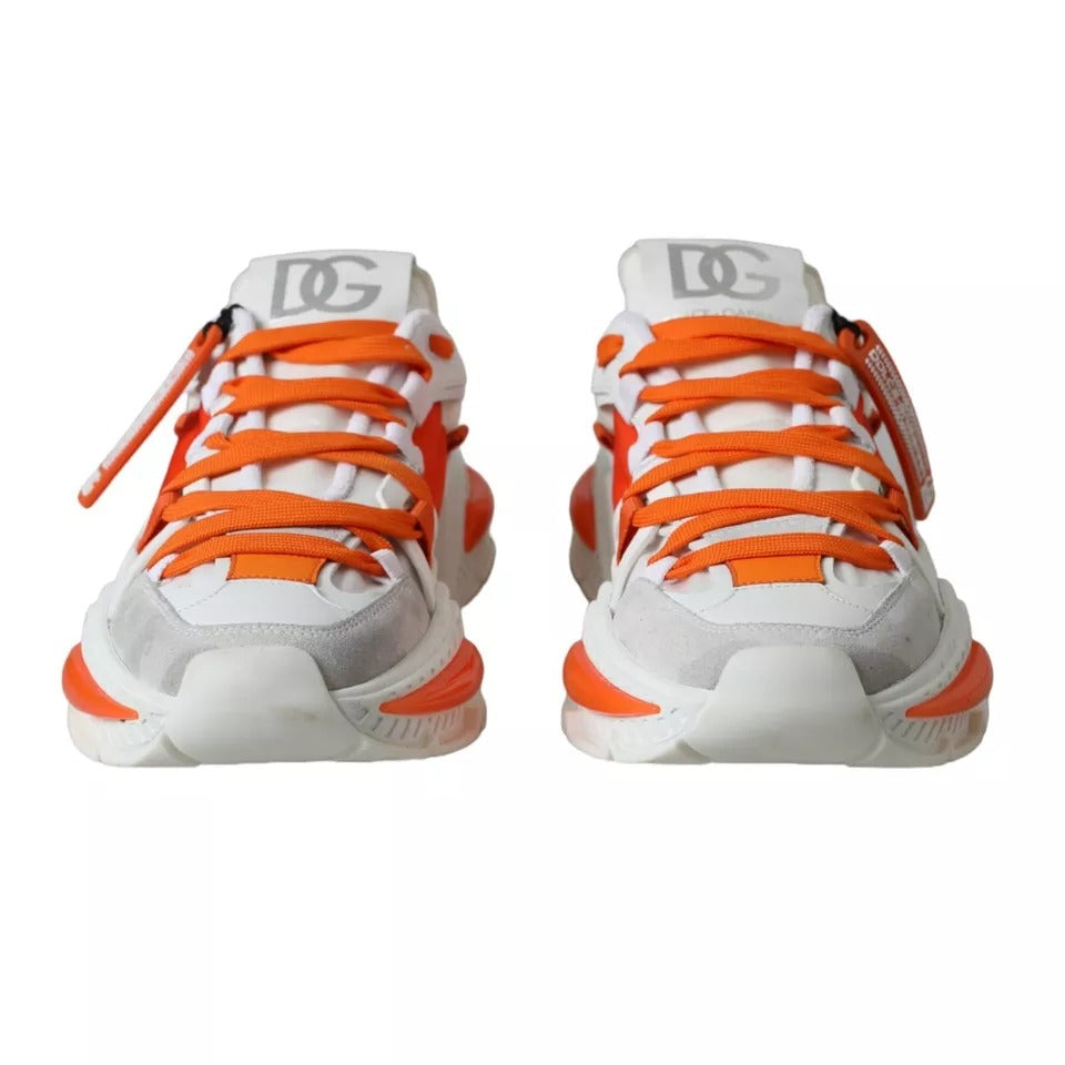 Dolce &amp; Gabbana White Orange Airmaster Low Top -lenkkarit