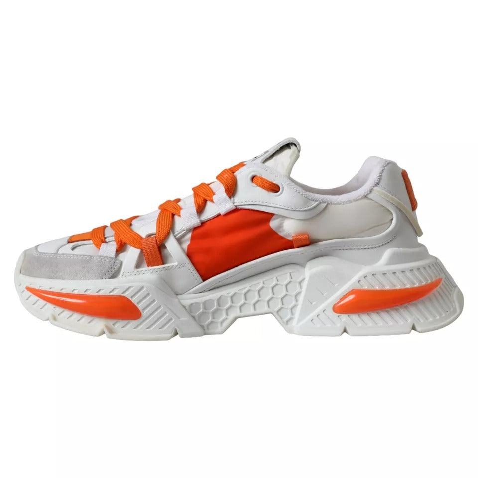 Dolce &amp; Gabbana White Orange Airmaster Low Top -lenkkarit