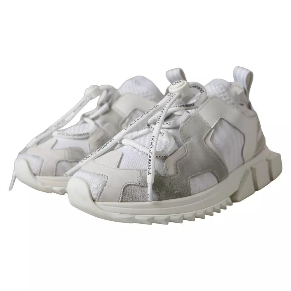 Dolce &amp; Gabbana White Mesh Sorrento Trekking Sneakers -kengät