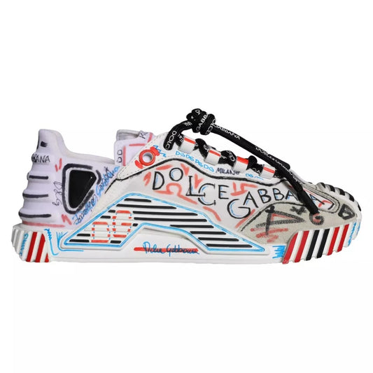 Dolce & Gabbana Multicolor Wildleder Stoff NS1 Turnschuhe Schuhe