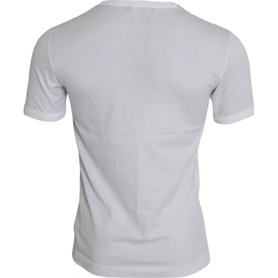 Dolce &amp; Gabbana White King of Love Crew Neck Short Sleeve T-Shirt