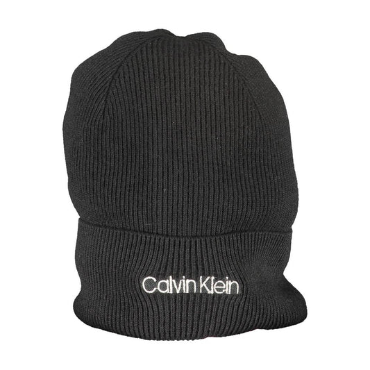 Calvin Klein Schwarzer Wollhut