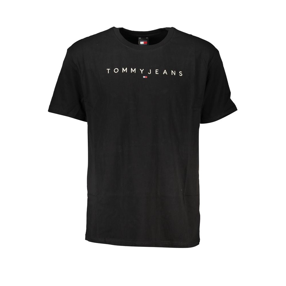 Tommy Hilfiger Schwarzes T-Shirt aus Baumwolle