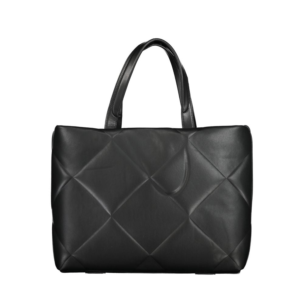 Calvin Klein Schwarze Baumwollhandtasche