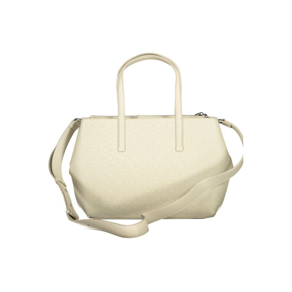 Calvin Klein Beige Polyester Handtasche