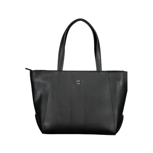 Calvin Klein Schwarze Polyethylen-Handtasche