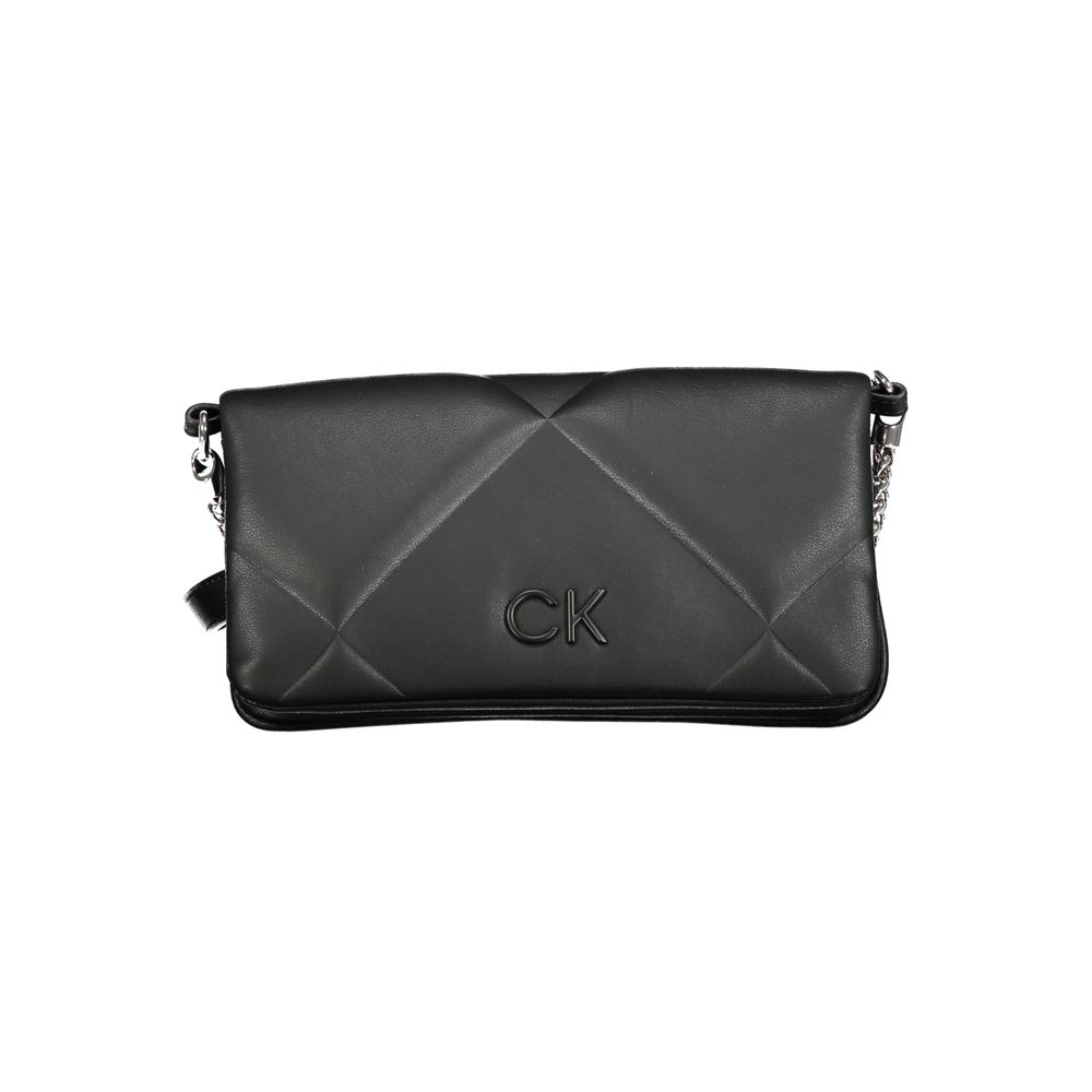 Calvin Klein Schwarze Baumwollhandtasche