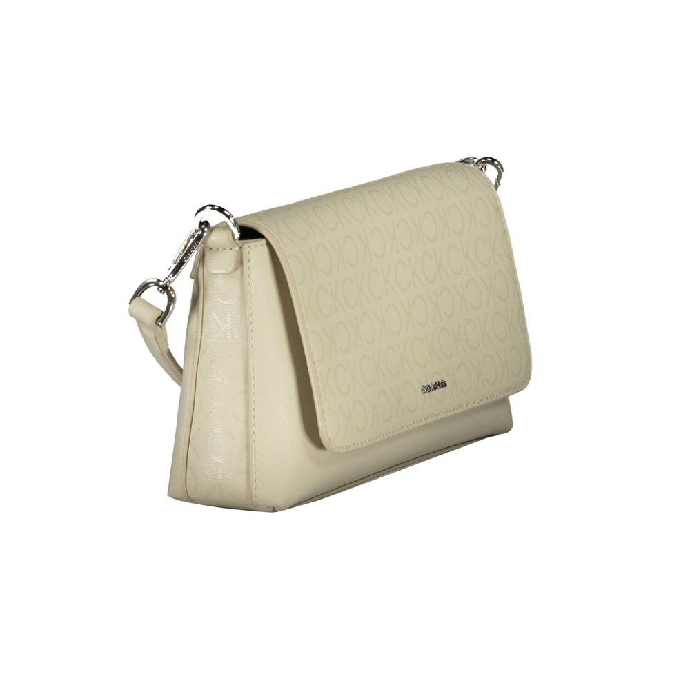 Calvin Klein Beige Polyester Handtasche