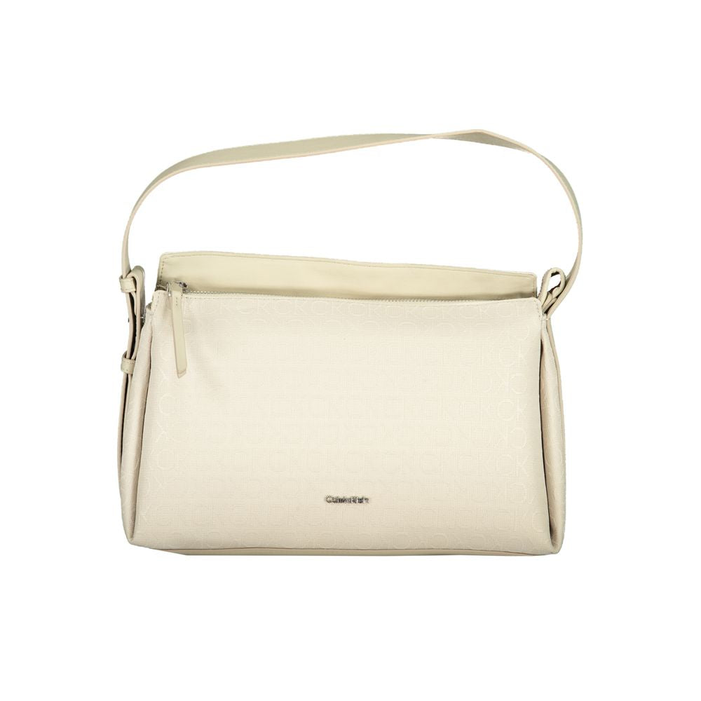 Calvin Klein Beige Polyester Handtasche