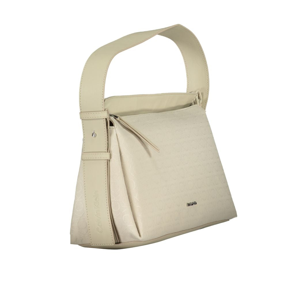 Calvin Klein Beige Polyester Handtasche