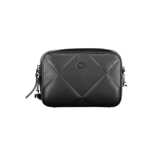 Calvin Klein Schwarze Baumwollhandtasche