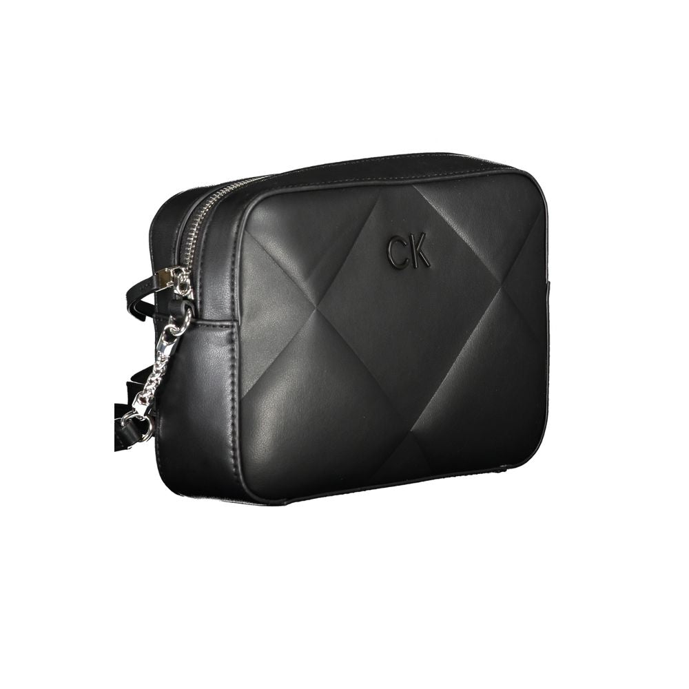 Calvin Klein Schwarze Baumwollhandtasche