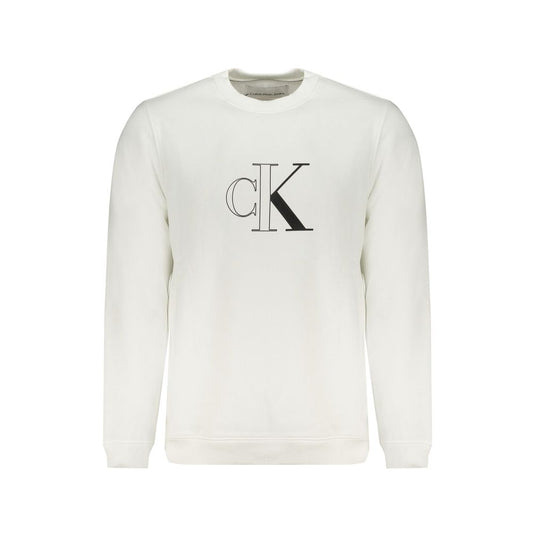 Calvin Klein Weißer Baumwollpullover