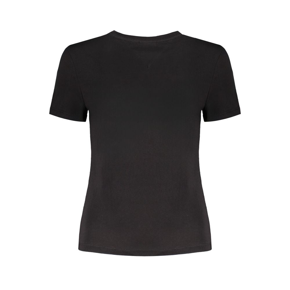 Tommy Hilfiger Schwarze Baumwolle Tops & T-Shirt