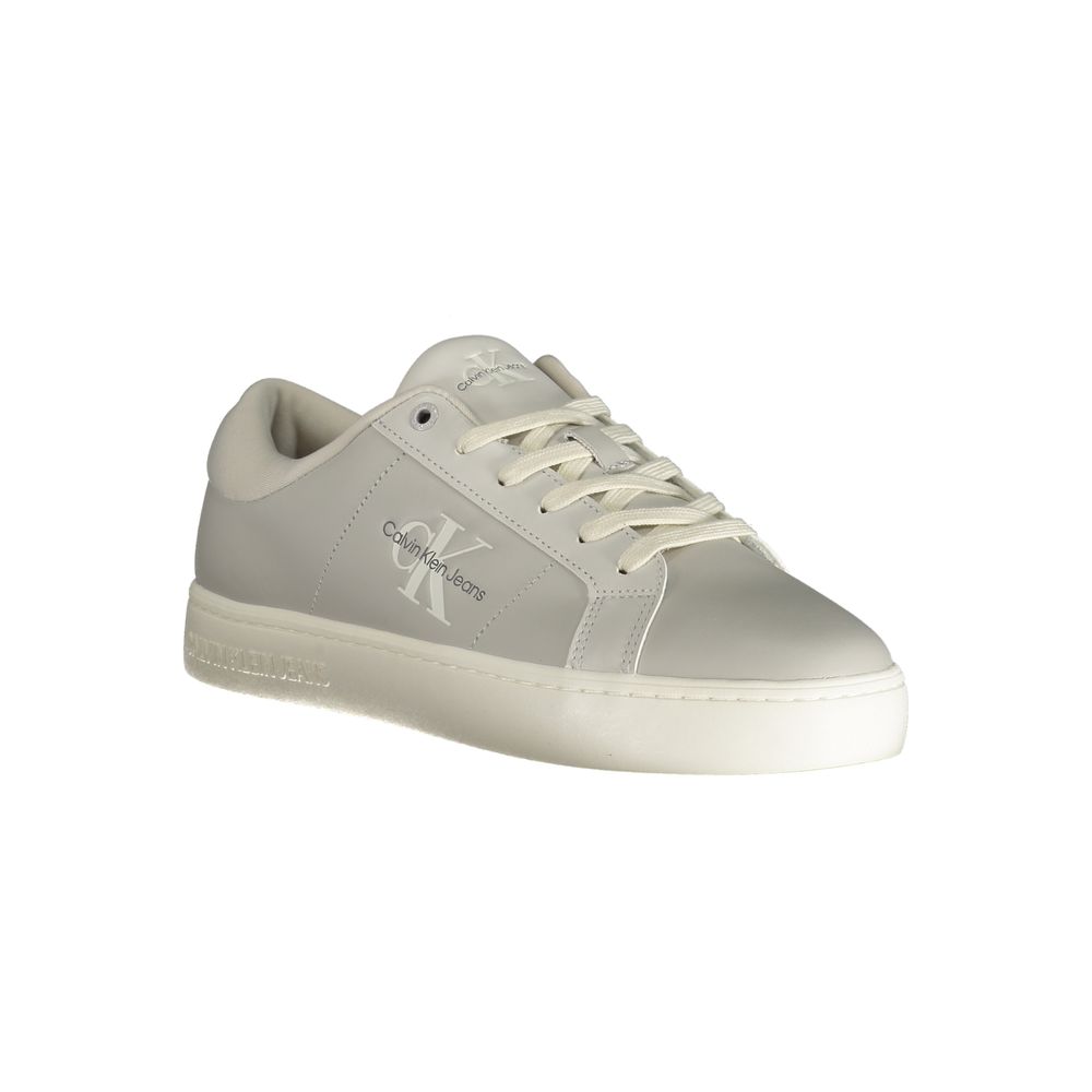 Calvin Klein Graue Leder Herren Sneaker