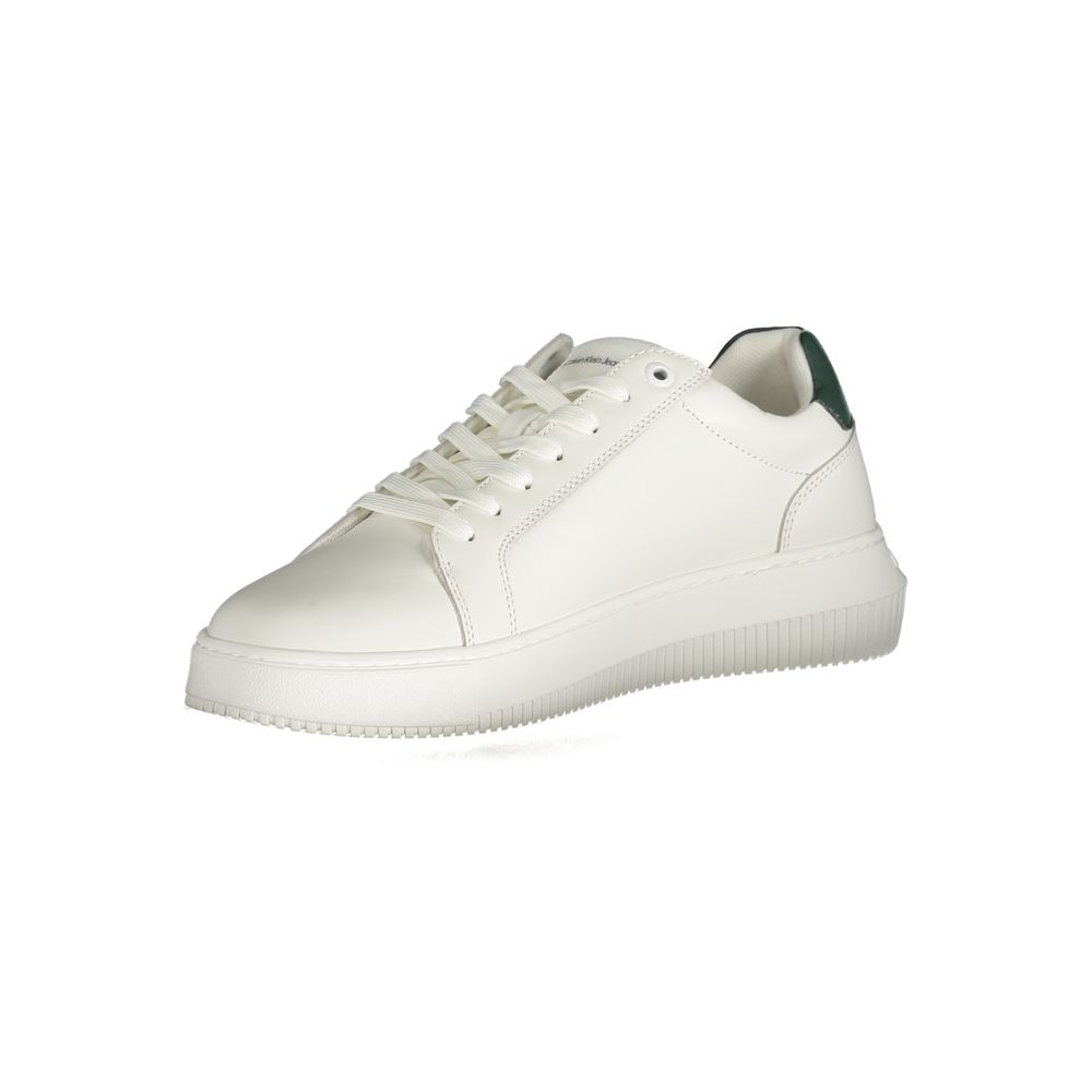 Calvin Klein Sneaker aus weißem Polyester