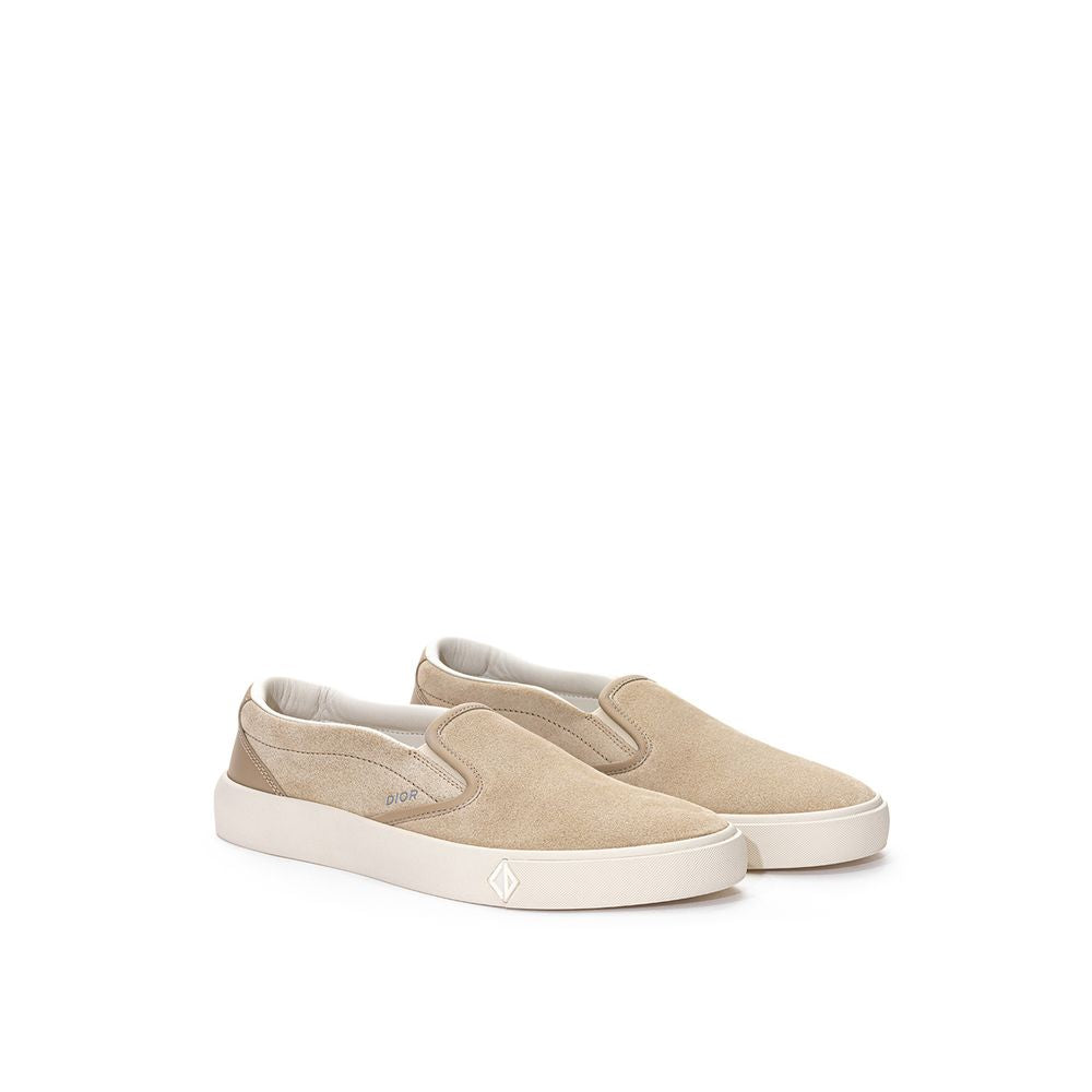 Dior Beige Leather Sneakers