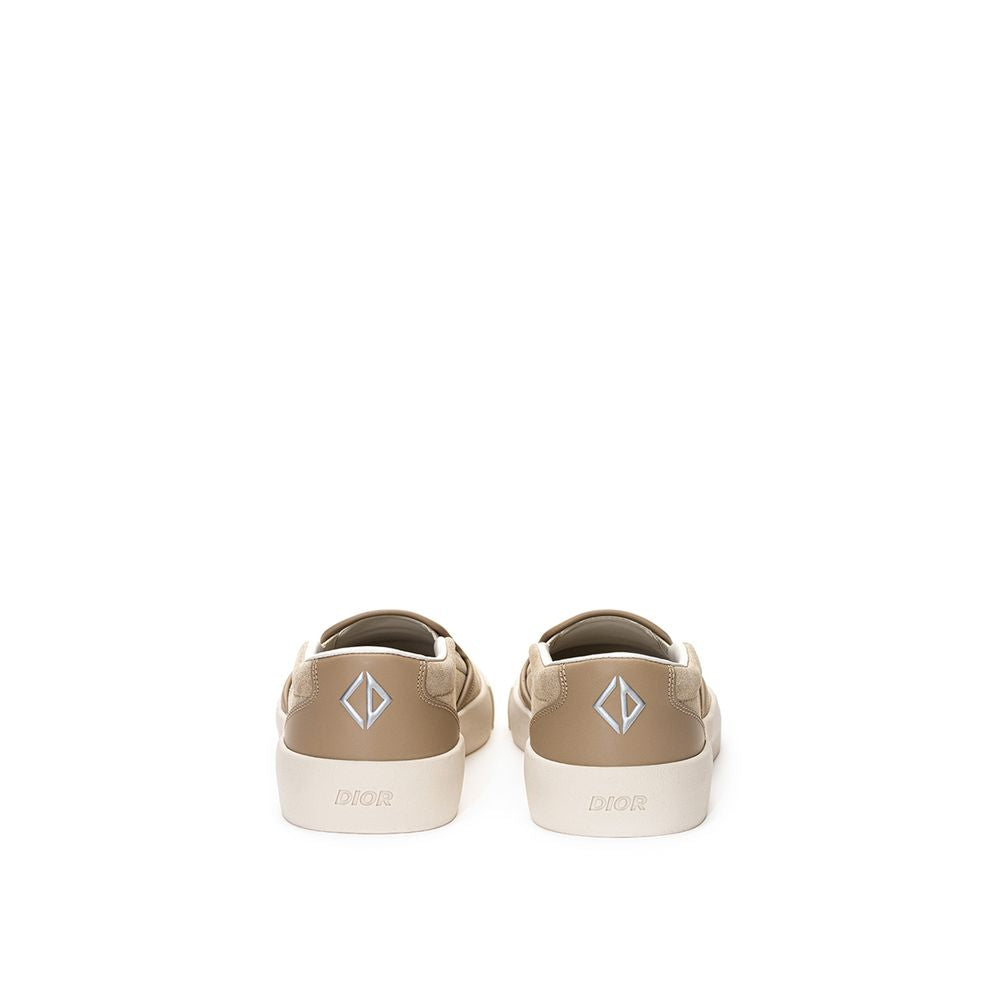 Dior Beige Leather Sneakers