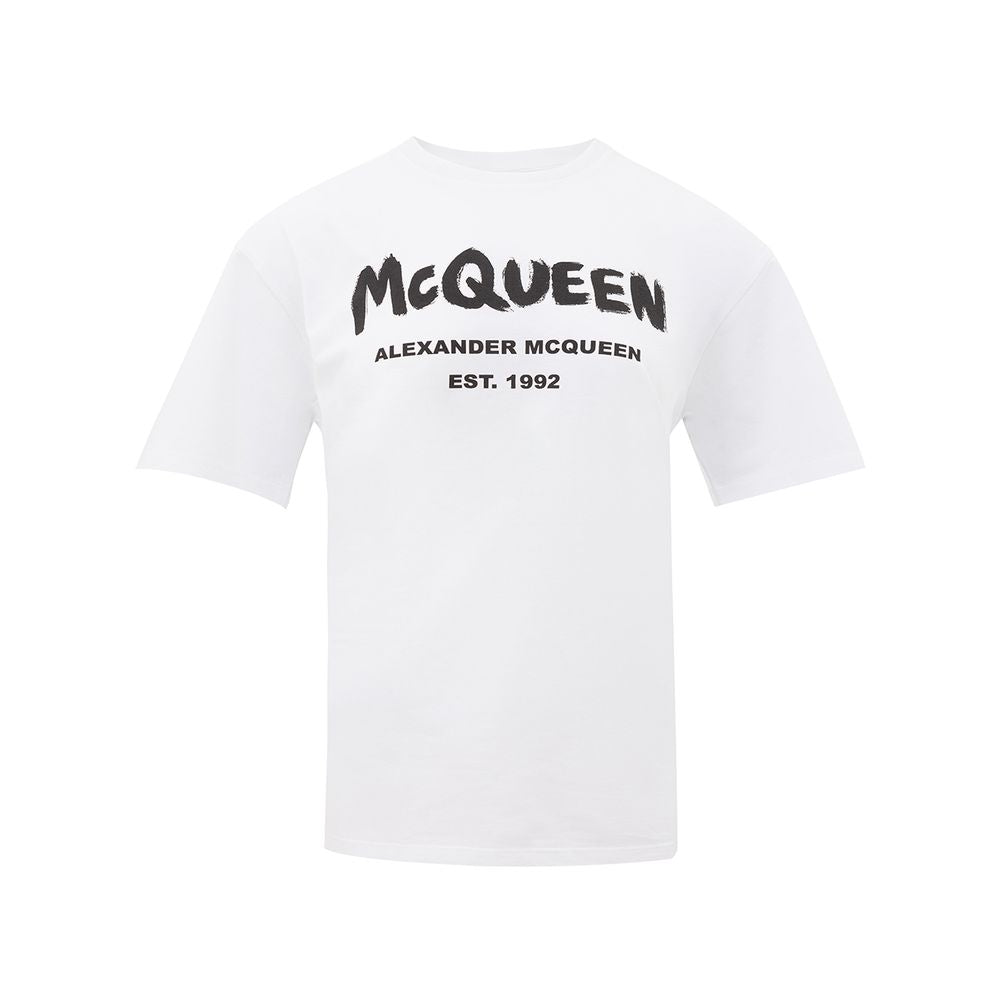 Alexander McQueen White Cotton Tops &amp; T-Shirt