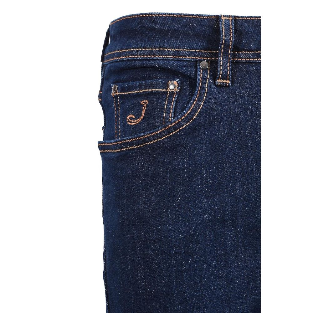 Jacob Cohen Blue Cotton Jeans &amp; Pants