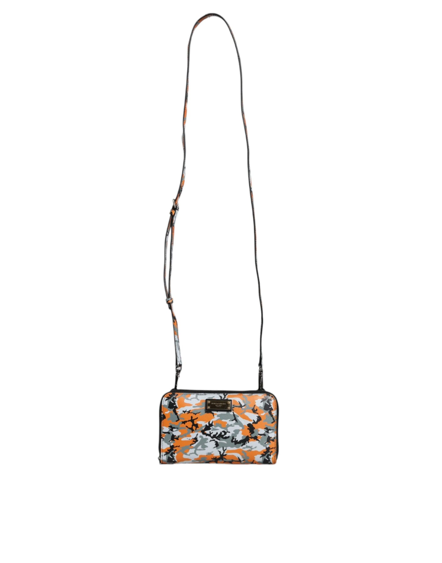 Dolce & Gabbana Multicolor Camouflage Leder Geldbörse Cross Body Bag