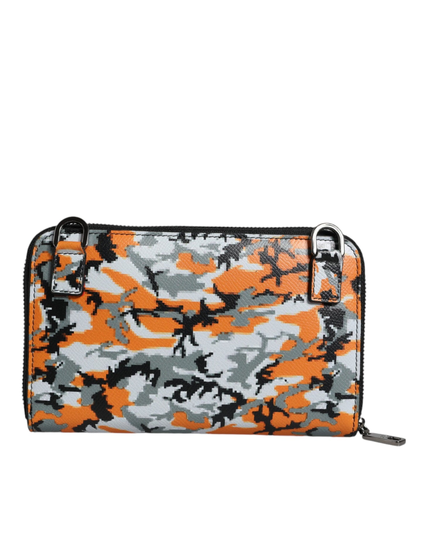 Dolce & Gabbana Multicolor Camouflage Leder Geldbörse Cross Body Bag