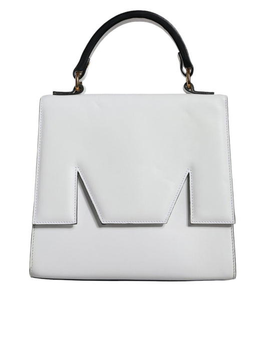 MSGM White Bovine Leather Käsilaukku Käsilaukku Laukku