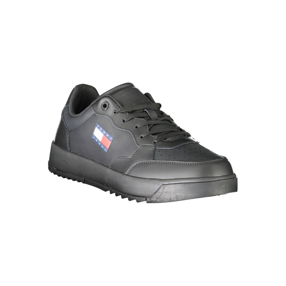 Tommy Hilfiger Schwarzer Polyethylen Herren Sneaker