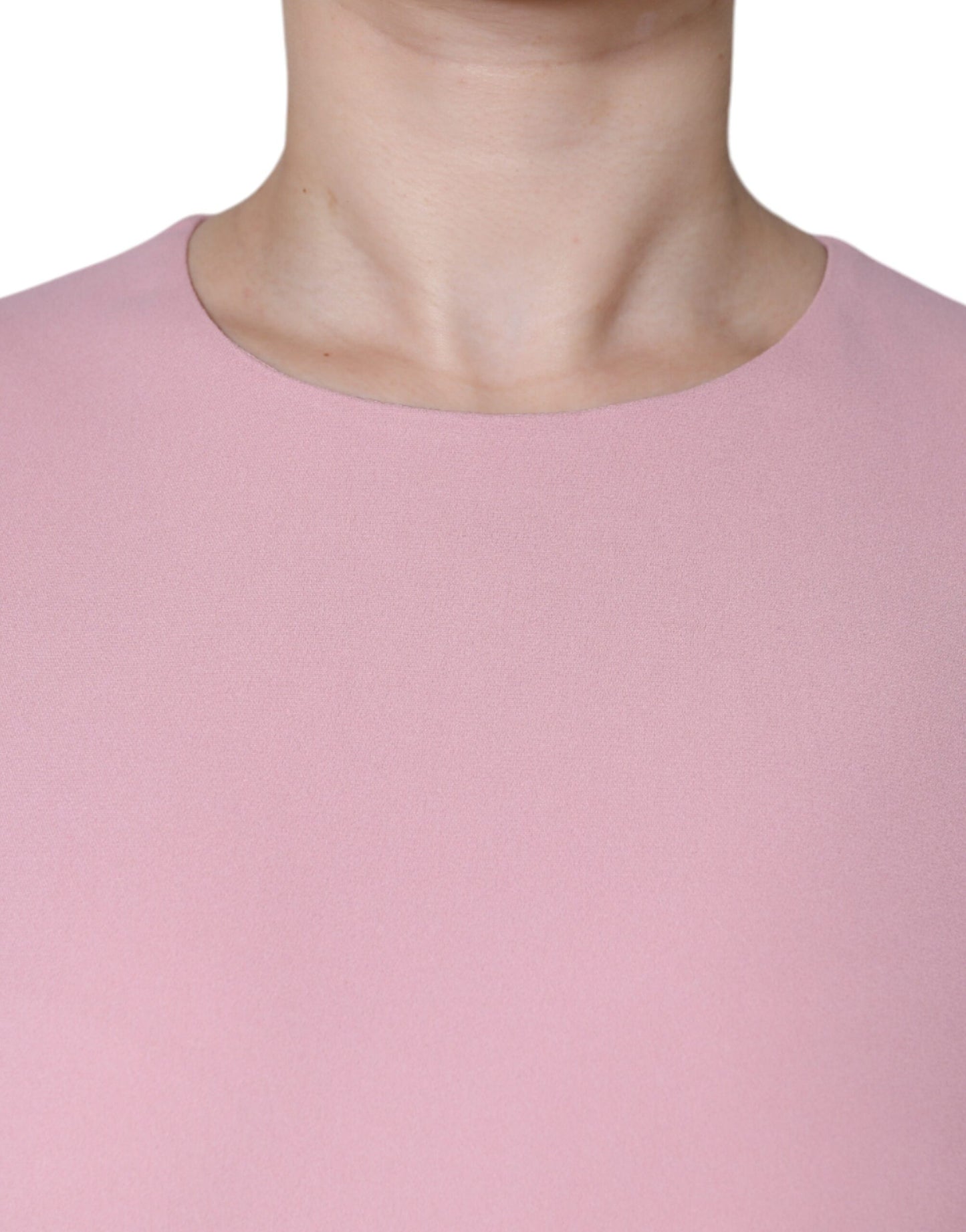 Dolce &amp; Gabbana Pink A-line Viscose 3/4 Sleeves Dress