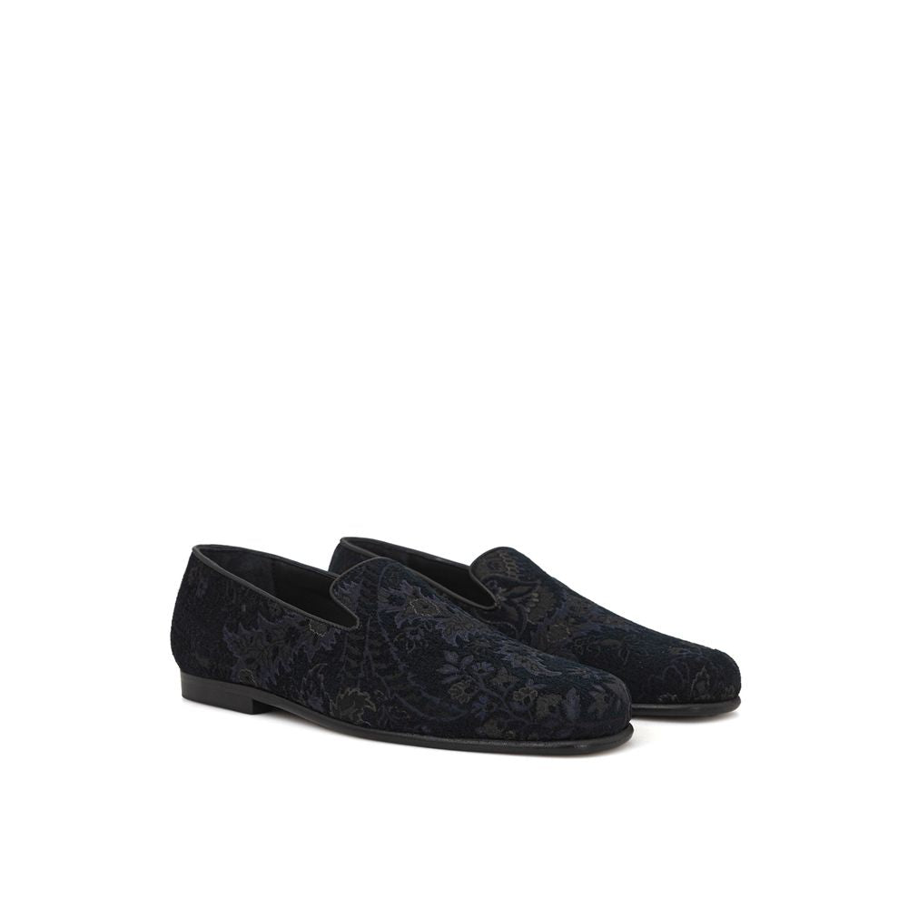 Etro Loafer aus blauem Leder