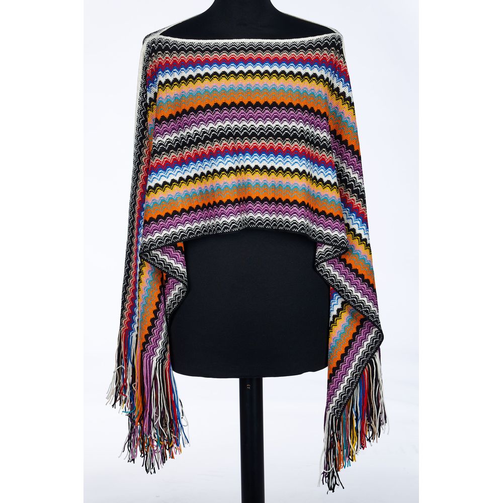 Missoni Multicolor Wolle Frauen Poncho