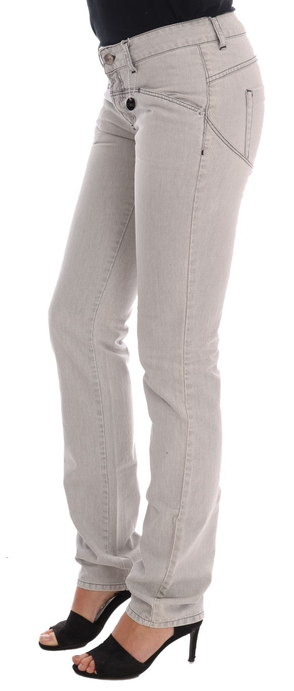 Costume National Sophisticated Grey Super Slim Jeans