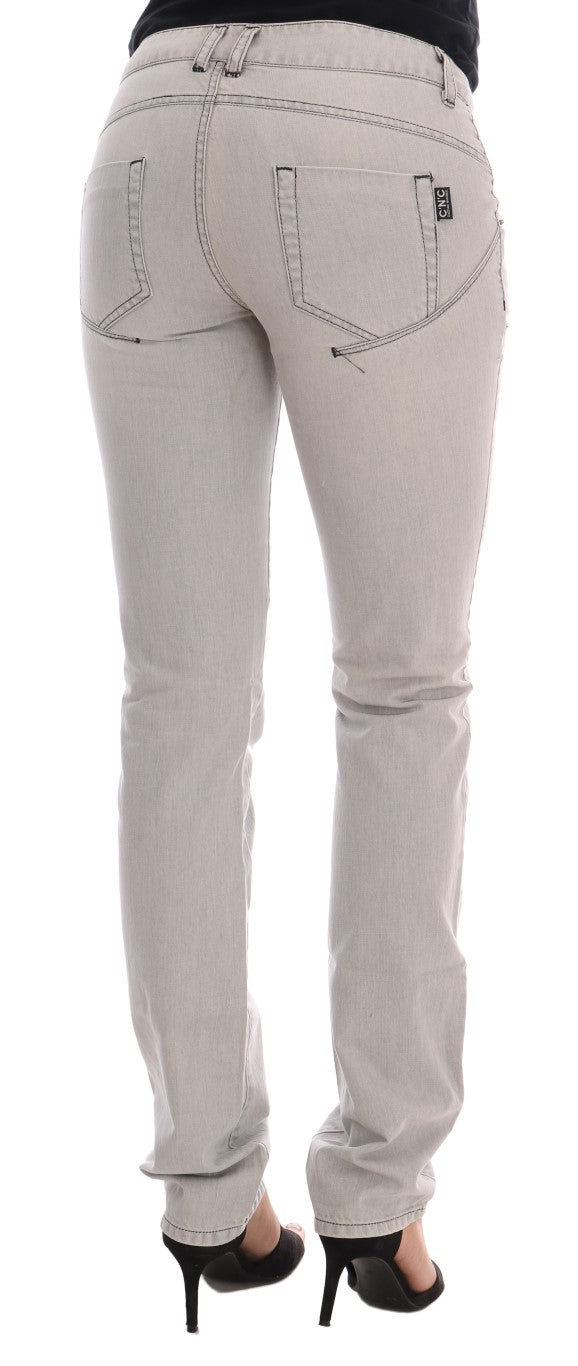 Costume National Sophisticated Grey Super Slim Jeans