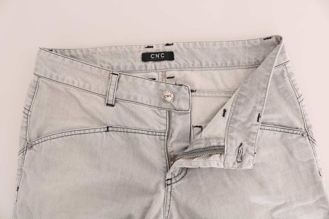 Costume National Sophisticated Grey Super Slim Jeans